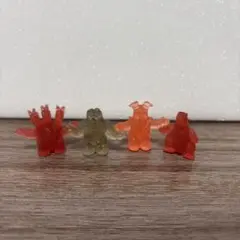 怪獣消しゴム　クリア　ゴジラ　ゴドラ星人　キングギドラ　ゼットン　ポピー　丸越