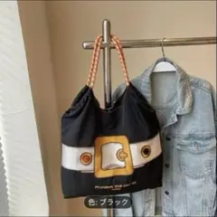刺繍バック　エコバッグ　ストラップ付き