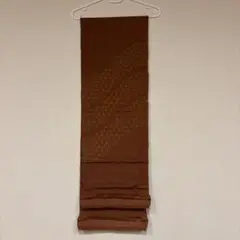 ブラウン 六角形パターン 帯揚げ