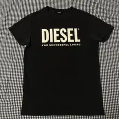 【美品】DIESEL ロゴTシャツ ブラック Sサイズ