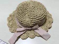 【未使用 美品】アプレレクール 麦わら帽子 48 女の子