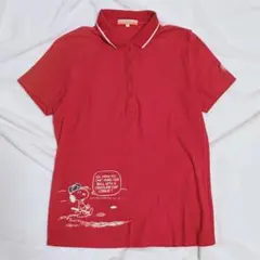 CASTELBAJAC×SNOOPYコラボ ゴルフポロシャツ 赤 レディース 1