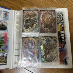 神羅万象チョコ　魔神マステリオン金箔他アナザーなどまとめ売り32枚　ファイル付き 森羅万象チョコ 魔神マステリオン 金 ?No.100 POWER 30 FOIL