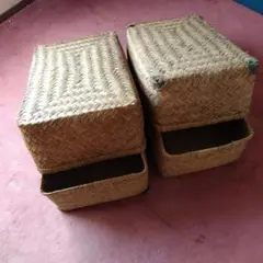 ⚠劣化昭和年代天然素材 行李角型収納⚠︎一つの出品