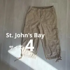 St. John's Bay ベージュ　カーゴパンツ サイズ4 レディース