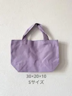 新品未使用　キャンバスバッグ　トートバッグ　ハンドメイド　お弁当入れ　S