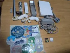 Wii本体とゲームディスクセット