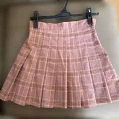 プリーツスカート ピンク