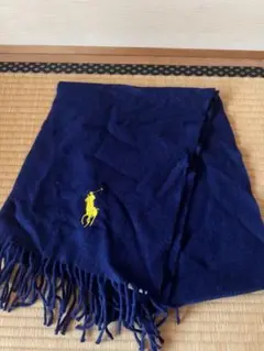 POLO RALPH LAUREN ネイビー マフラー ONE SIZE