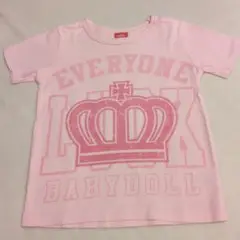 BABYDOLL ピンク 半袖Tシャツ 120
