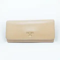 PRADA(プラダ) 長財布 - ブラウン レザー