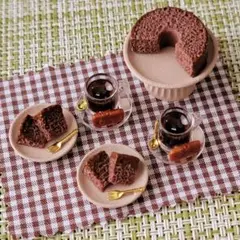 ミニチュアフード チョコバームクーヘンセット