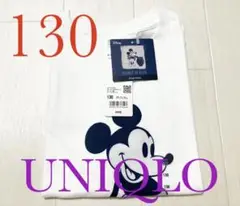 ●新品タグ付き●ユニクロキッズ●ディズニー半袖Tシャツ●ホワイト●130サイズ