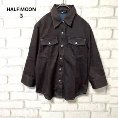 HALF MOON 長袖　ジャケット　コットン　胸ポケット　3