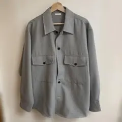 GU チェック柄 長袖シャツ フロントポケット付き
