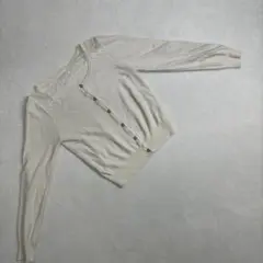 ⭐Flow by rew de rew⭐ニットカーディガン ボレロ 白 キレイめ