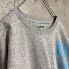 ギルダン 古着 アメリカ輸入 Tシャツ 半袖 プリント XLサイズ グレー