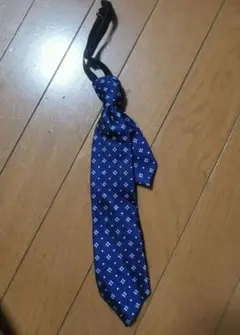 ネイビー ドット柄 シルク ネクタイ
