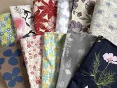 可愛い色んな花柄生地１０枚セット　各50×50センチ