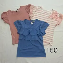 女の子 Tシャツ3点セット 150センチ