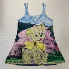 bunny bunny gun design mini dress