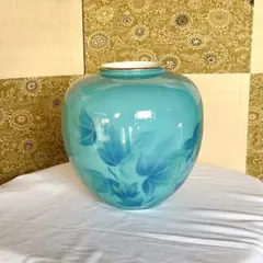 2154 深川製磁　彩色磁絵　花瓶　金彩 2154 深川製磁 彩色磁絵 花瓶 金彩 - メルカリ