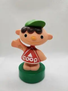 COOP 貯金箱 コープくん　ソフビ　貯金箱　企業物　レトロ
