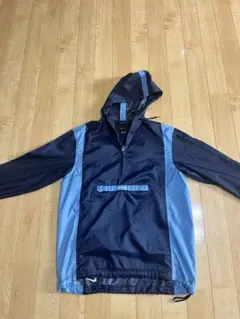 90s Nike アノラックジャケット フード付き ネイビー/ライトブルー