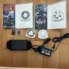 PSP-2000 本体 + UMD4枚 + 充電器