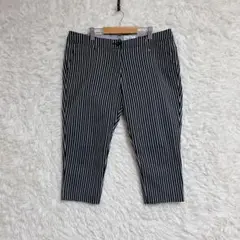 【Munsingwear】ストライプパンツ (15) ゴルフパンツ クロップド