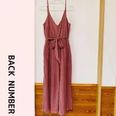 BACK NUMBER バックナンバー コットン サロペット テラコッタ
