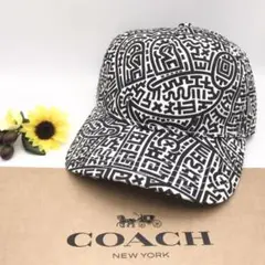 COACH 帽子 キャップ 大人気 ミッキーマウス キースヘリング コラボ 新品