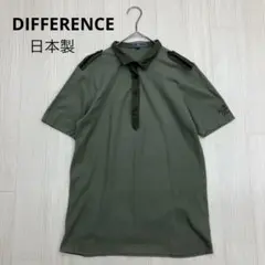 DIFFERENCE 半袖 エポレット ポロシャツ オリーブ 日本製 2