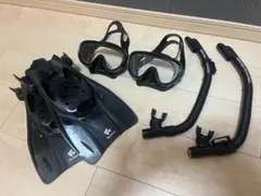 シュノーケル2点2セットとフィン