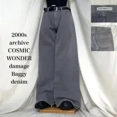2000s archive COSMICWONDER damage denim