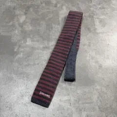 SPALDING made in Japan border knit tie