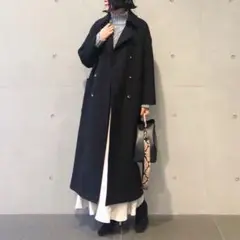 美品 プルミエアロンディスモンMANTECO ロングコート 日本製 サイズ38
