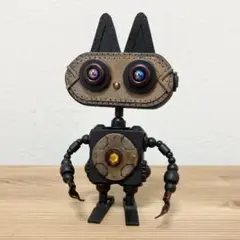 2、ミニロボット　スチームパンク　ネコ　11.5cm