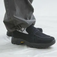 VIBRAM×OPENING ACT リアルレザースウェードローファースニーカー