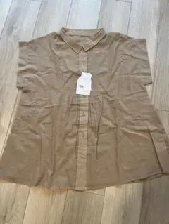 しまむら　田中里奈コラボ　mysa コットンボイル切り替えシャツ　L