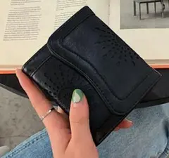 d新品☆安心のメルカリ便☆ミニサイズカードケース☆名刺☆二つ折り☆ブラック
