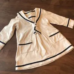 美品　ハッシュアッシュ　キッズ　セーラーワンピース　90