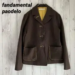 【ファンダメンタル パオデロ】ジャケット　ブラウン　柔らかい　M