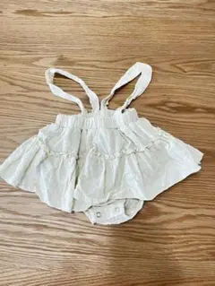 Bebe Holic フリル付きスカート型オーバーオール
