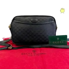 美品 GUCCI グッチ オールドグッチ ショルダーバッグ ブラック