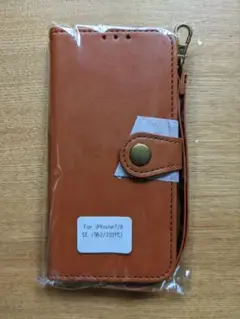iPhone　第三世代　手帳型ケース　ブラウン