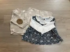 女の子　トップス　2枚セット　テータテート