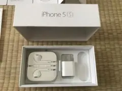 【美品】iPhone5s用箱 イヤホンUSB充電器 付き