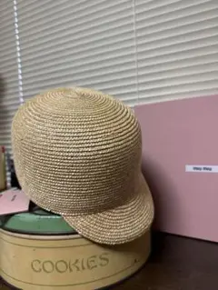 MIU MIU ストローキャップ 麦わら MiuMiu(ミュウミュウ) ストローハット(レディース) - 海外通販の