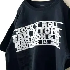 ロックンロール サンアントニオ Tシャツ ブラック 黒 古着